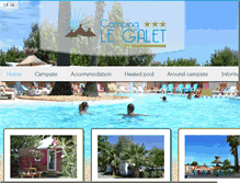 Tablet Screenshot of camping-galet.com